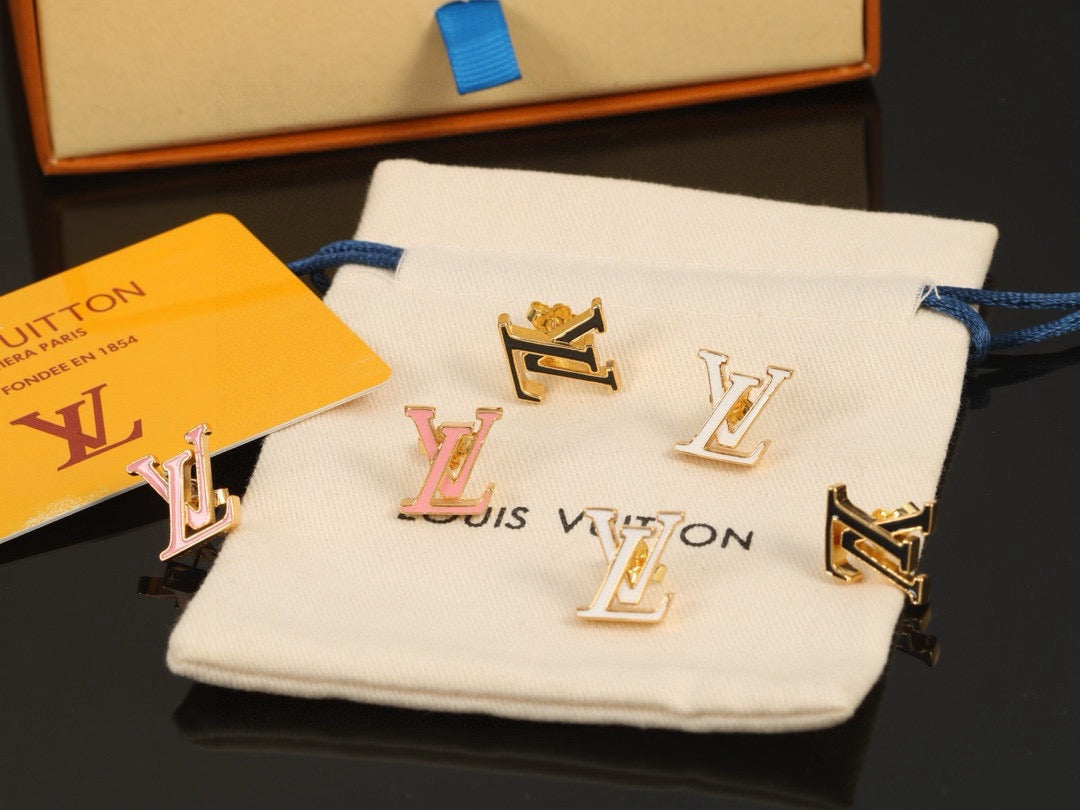 Louis Vuitton Letter Stud Earrings – Style 09 - image 6