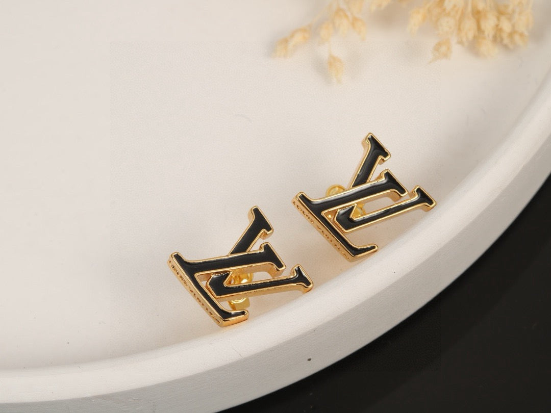 Louis Vuitton Letter Stud Earrings – Style 09 - image 3
