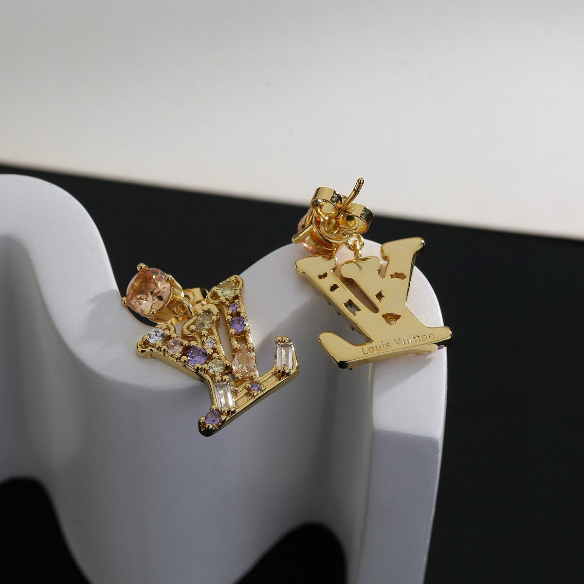 Louis Vuitton Twig Letter Stud Earrings – Style 28 - image 7