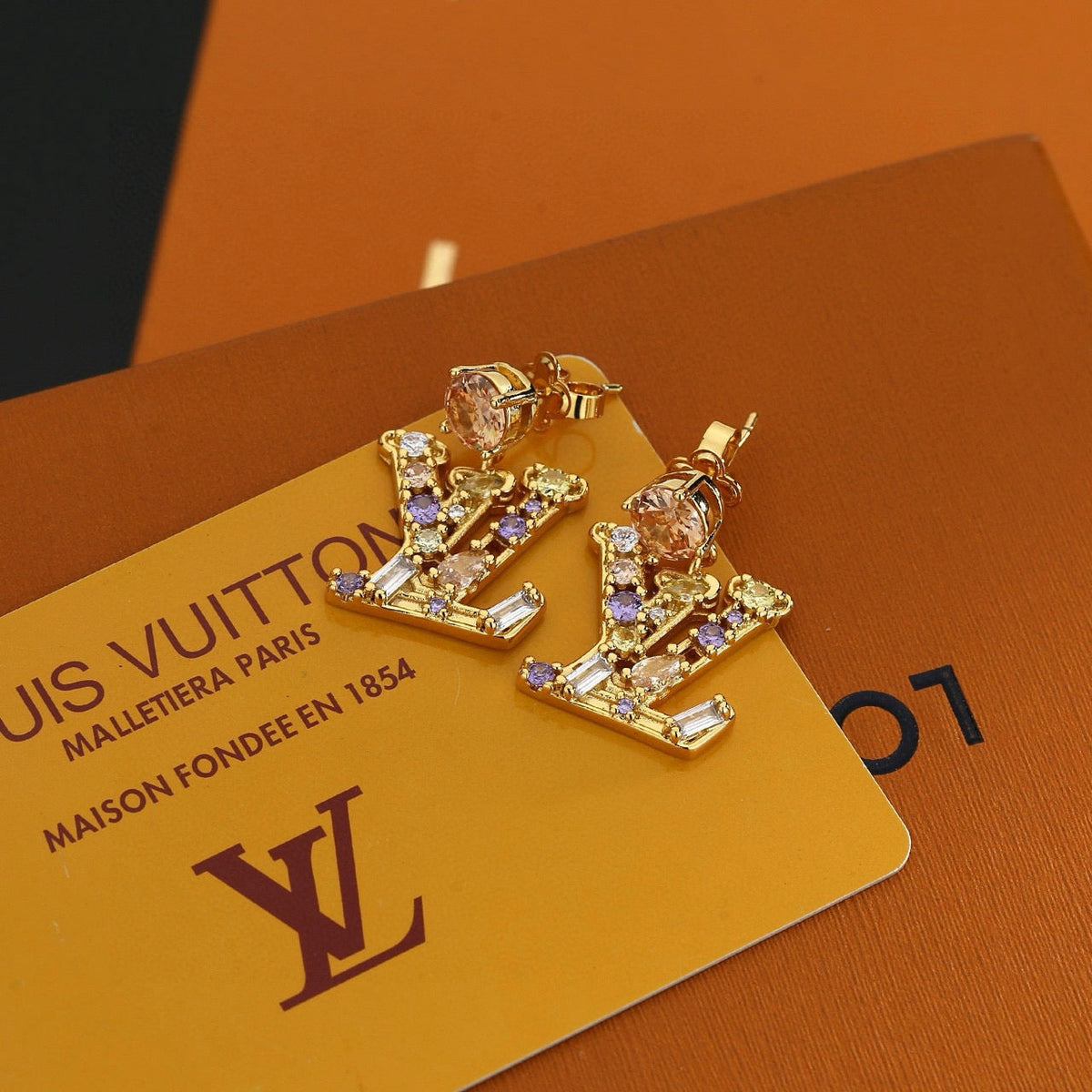 Louis Vuitton Twig Letter Stud Earrings – Style 28 - image 2
