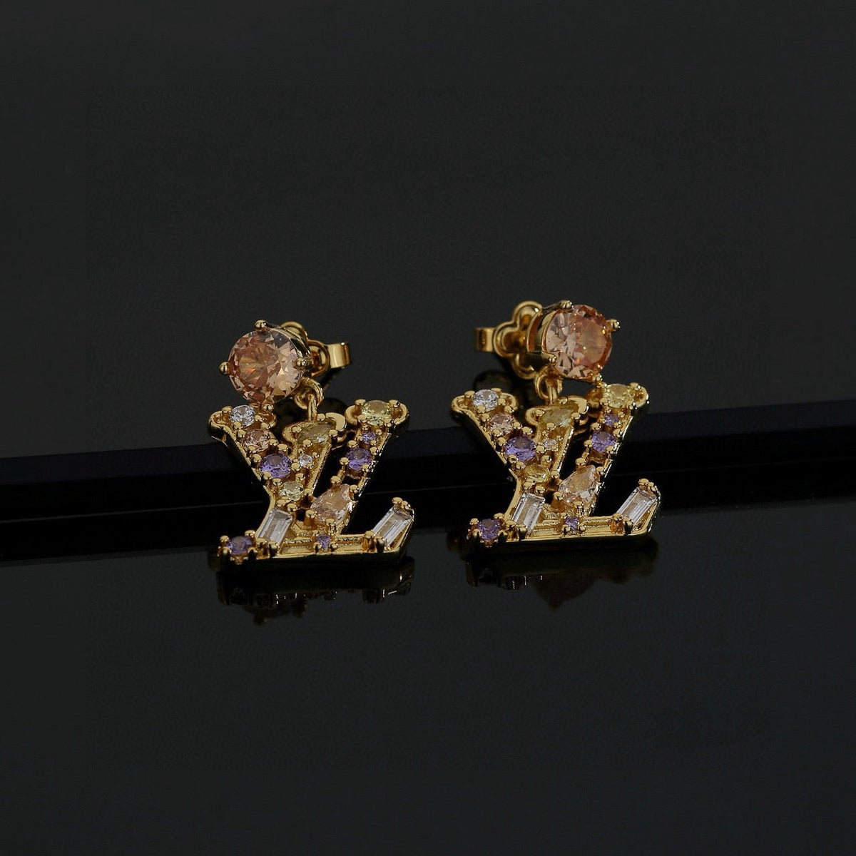 Louis Vuitton Twig Letter Stud Earrings – Style 28 - image 3
