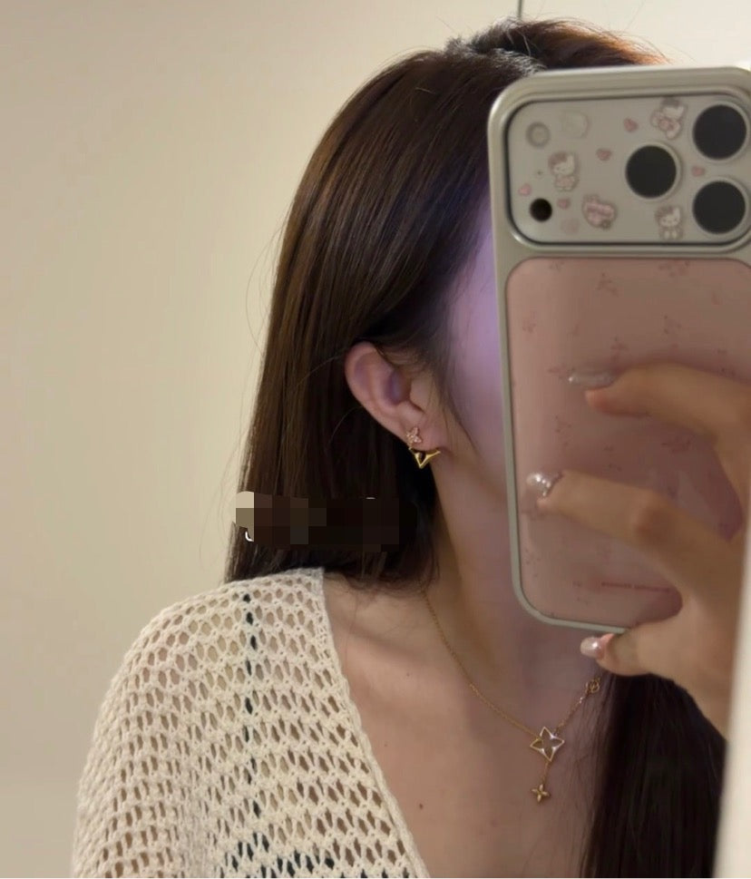 Louis Vuitton Clover Letter Crystal Necklace – Style 02 - image 5