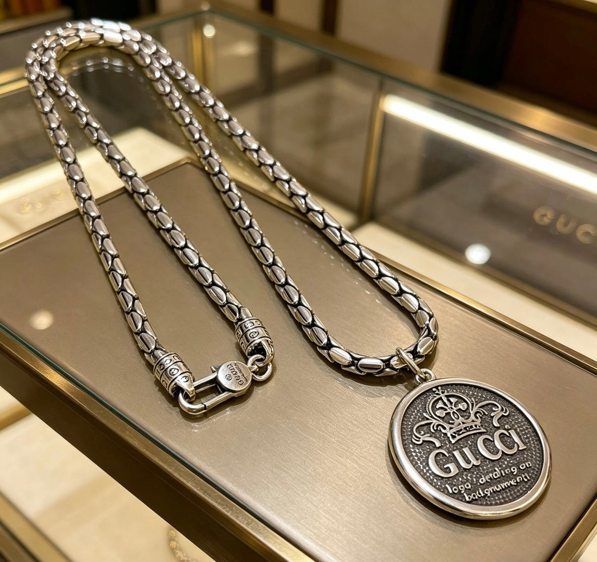 Gucci Anger Forest Chain Distressed Necklace – Style 35 - image 4