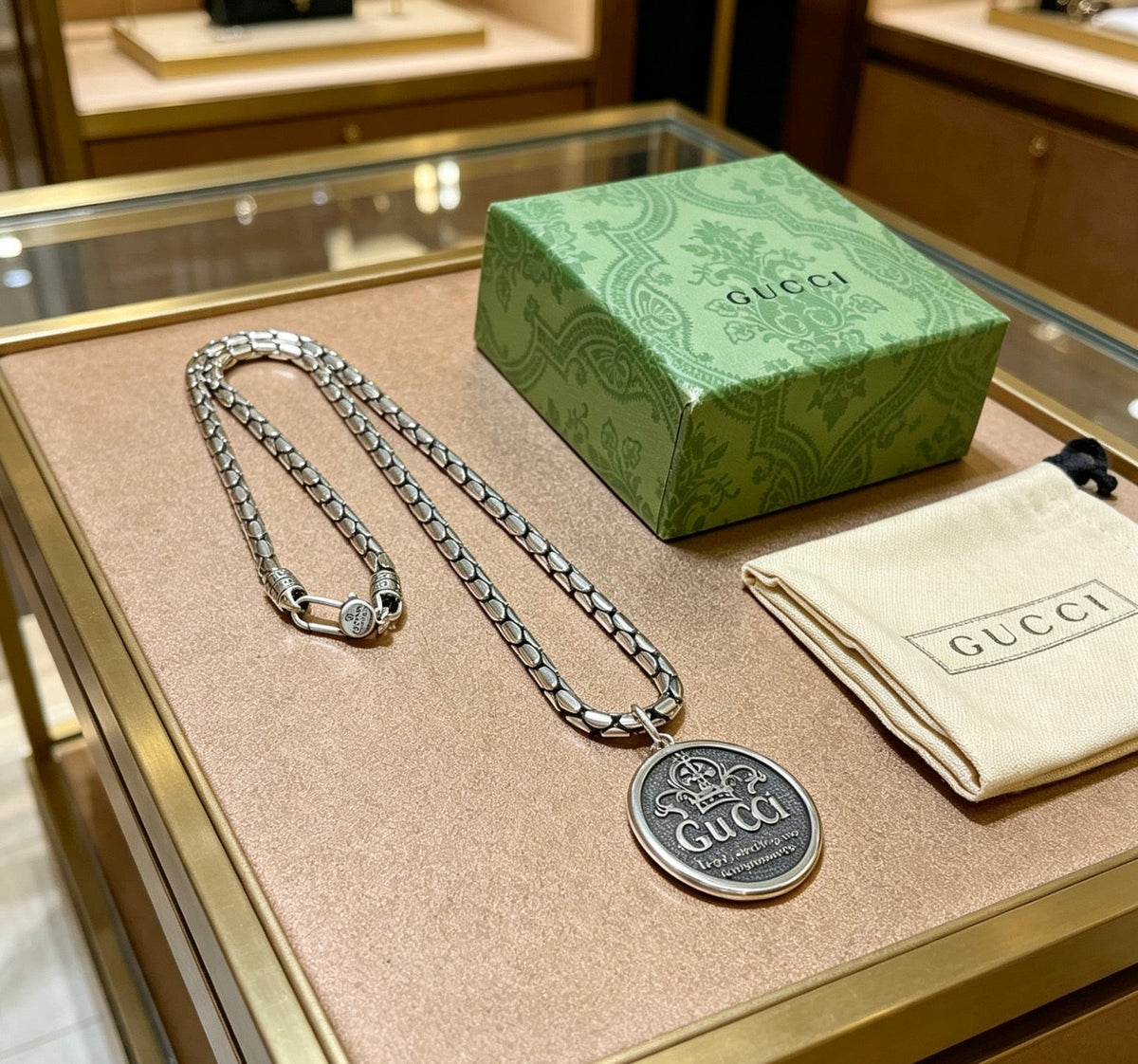Gucci Anger Forest Chain Distressed Necklace – Style 35 - image 7