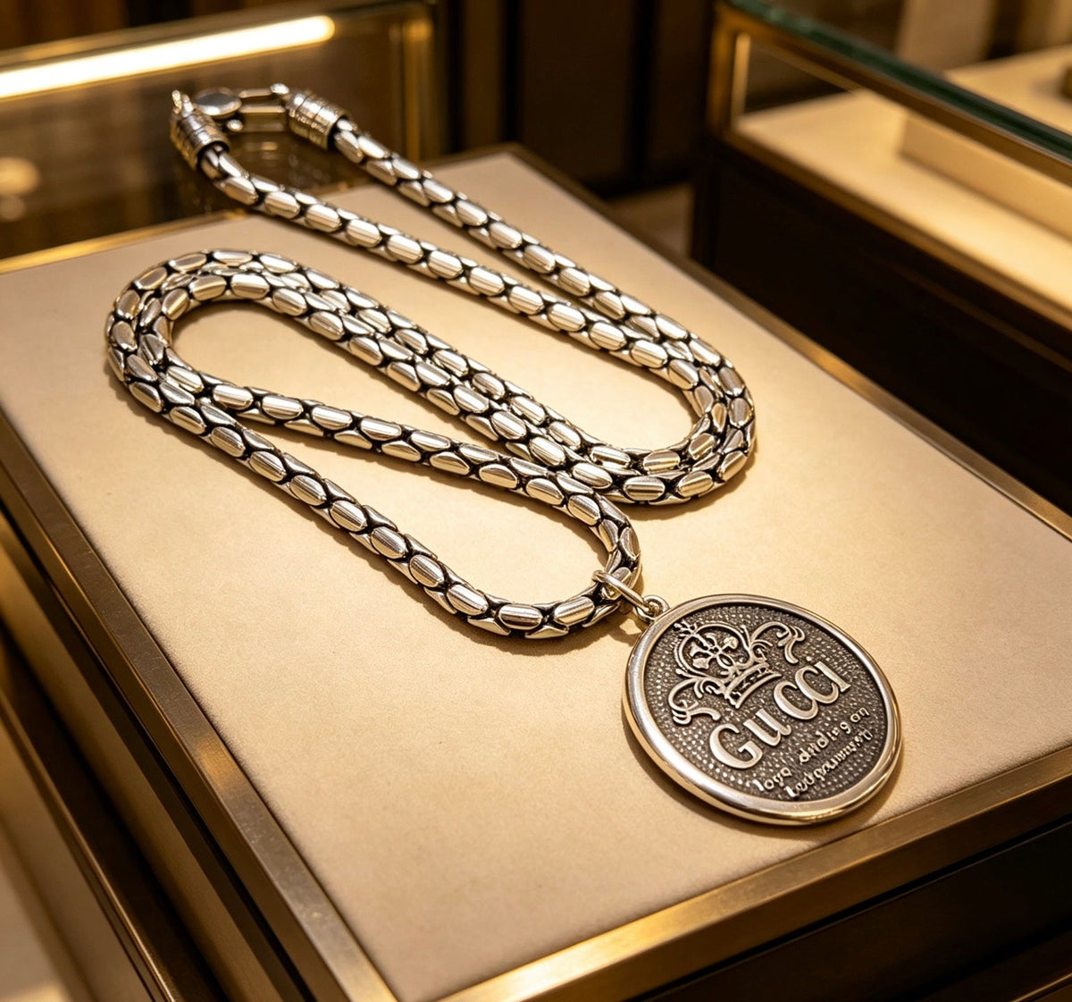 Gucci Anger Forest Chain Distressed Necklace – Style 35 - image 2