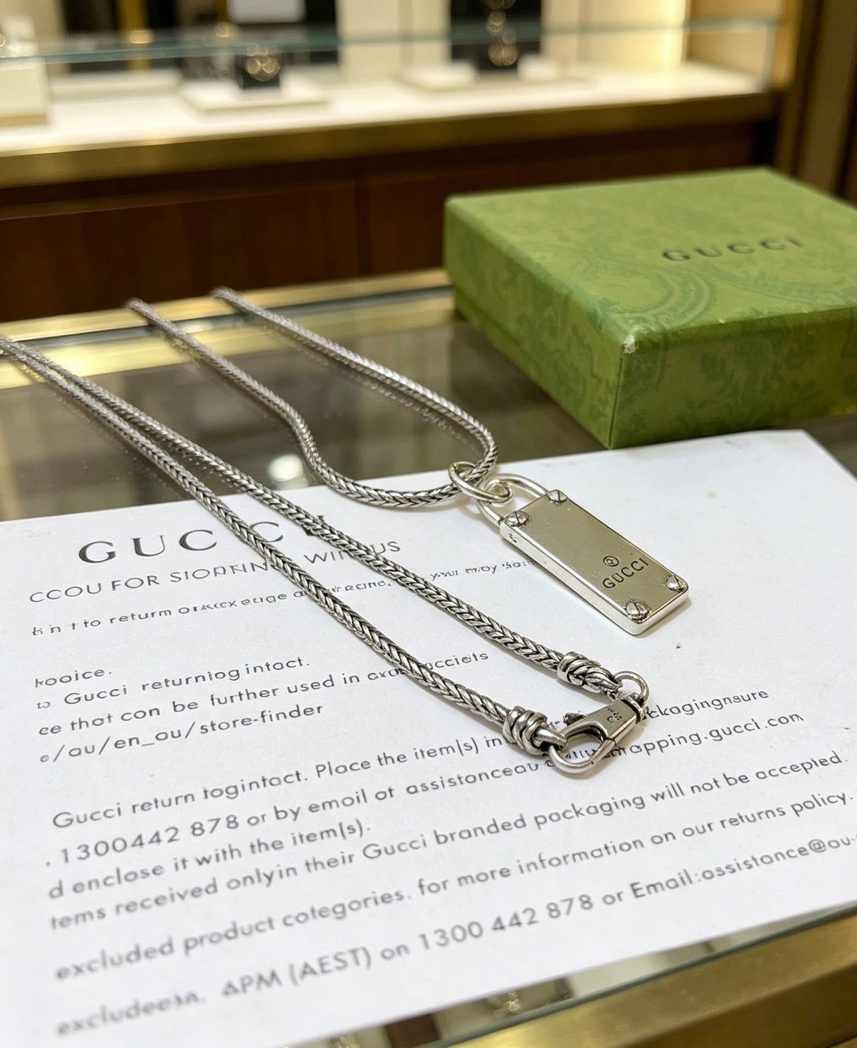 Gucci Anger Forest Chain Distressed Necklace – Style 105 - image 7