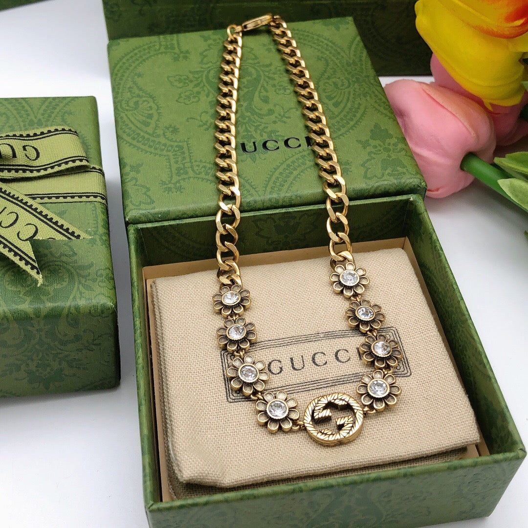 Gucci Double G Floral Necklace – Style 03 - image 2