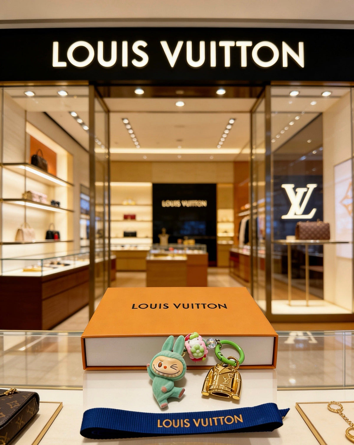 Louis Vuitton Anger Forest Bag Charm / Keychain – Style 83 - image 1