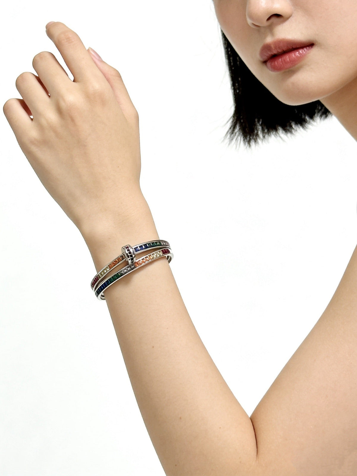 Cartier Style 219 gold-tone signature motif bracelet view 5