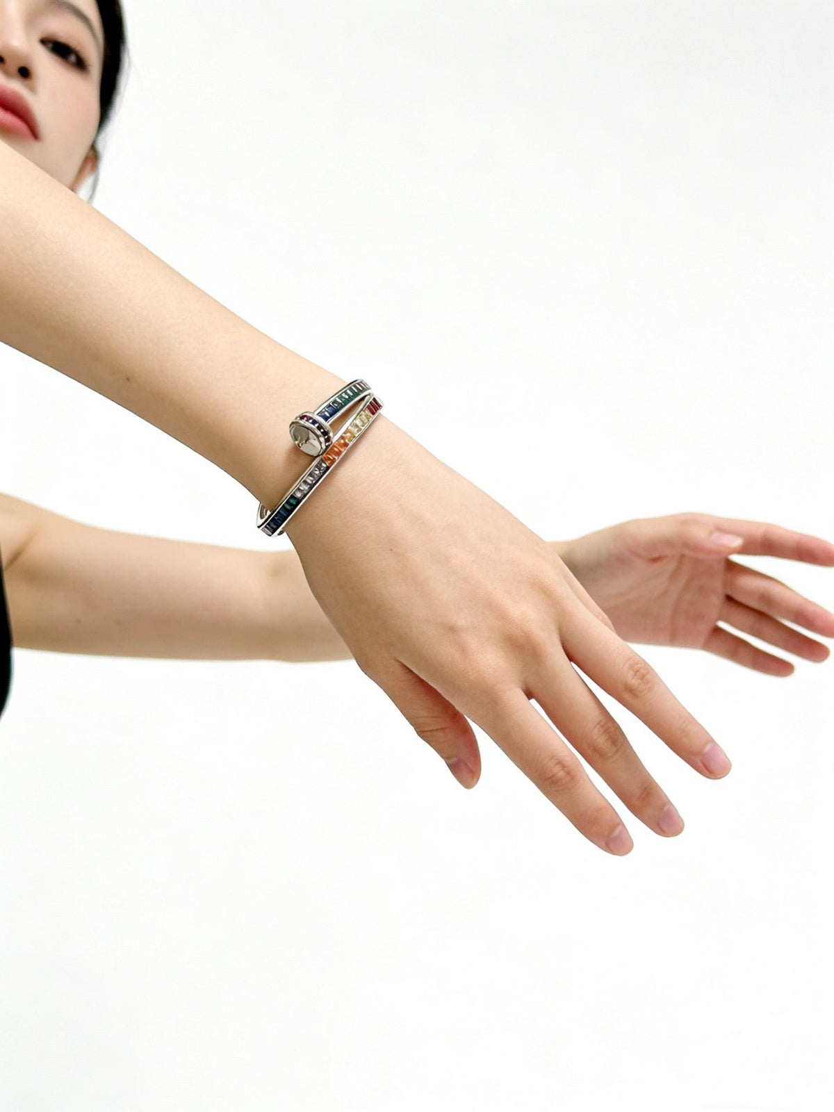 Cartier Style 219 gold-tone signature motif bracelet view 6
