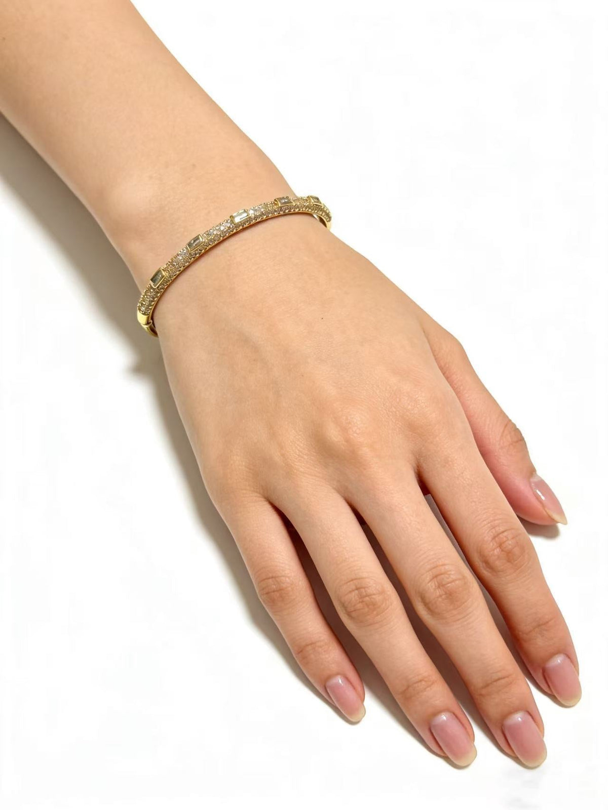 Cartier Style 218 gold-tone signature motif bracelet view 5