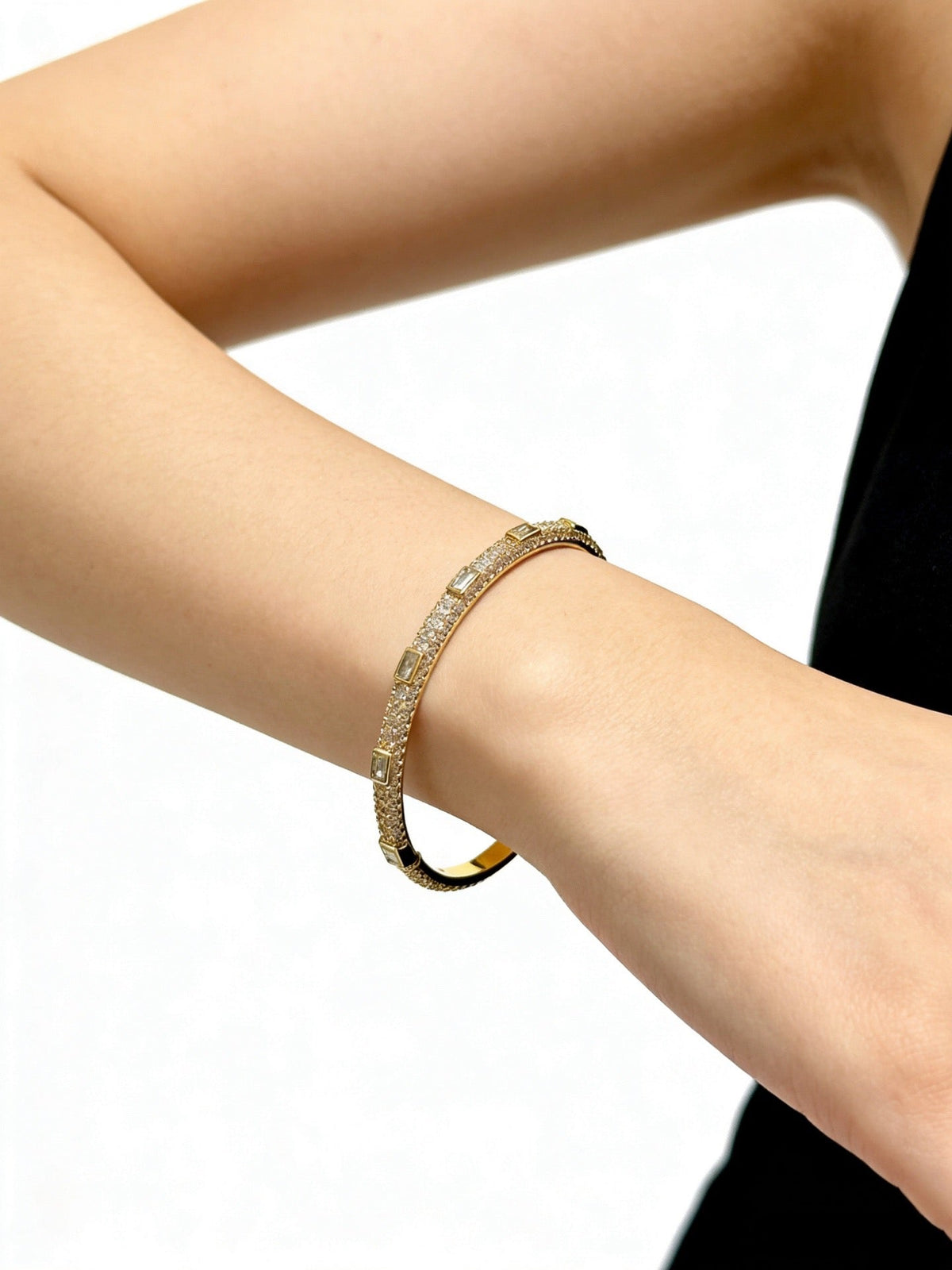 Cartier Style 218 gold-tone signature motif bracelet view 4