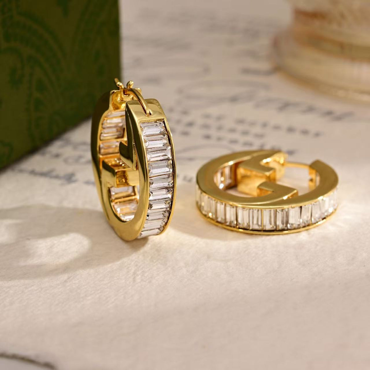 Gucci Pavé Crystal Stud Earrings – Style 03 - image 6