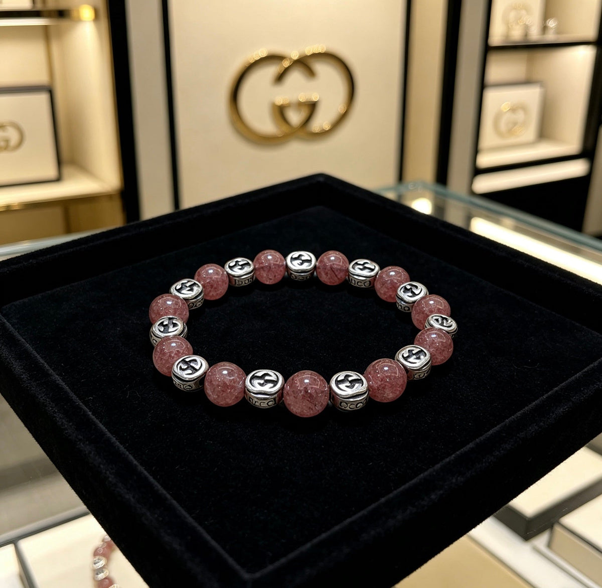 Gucci Anger Forest Black Onyx Crystal Distressed Bracelet – Style 05 - image 8