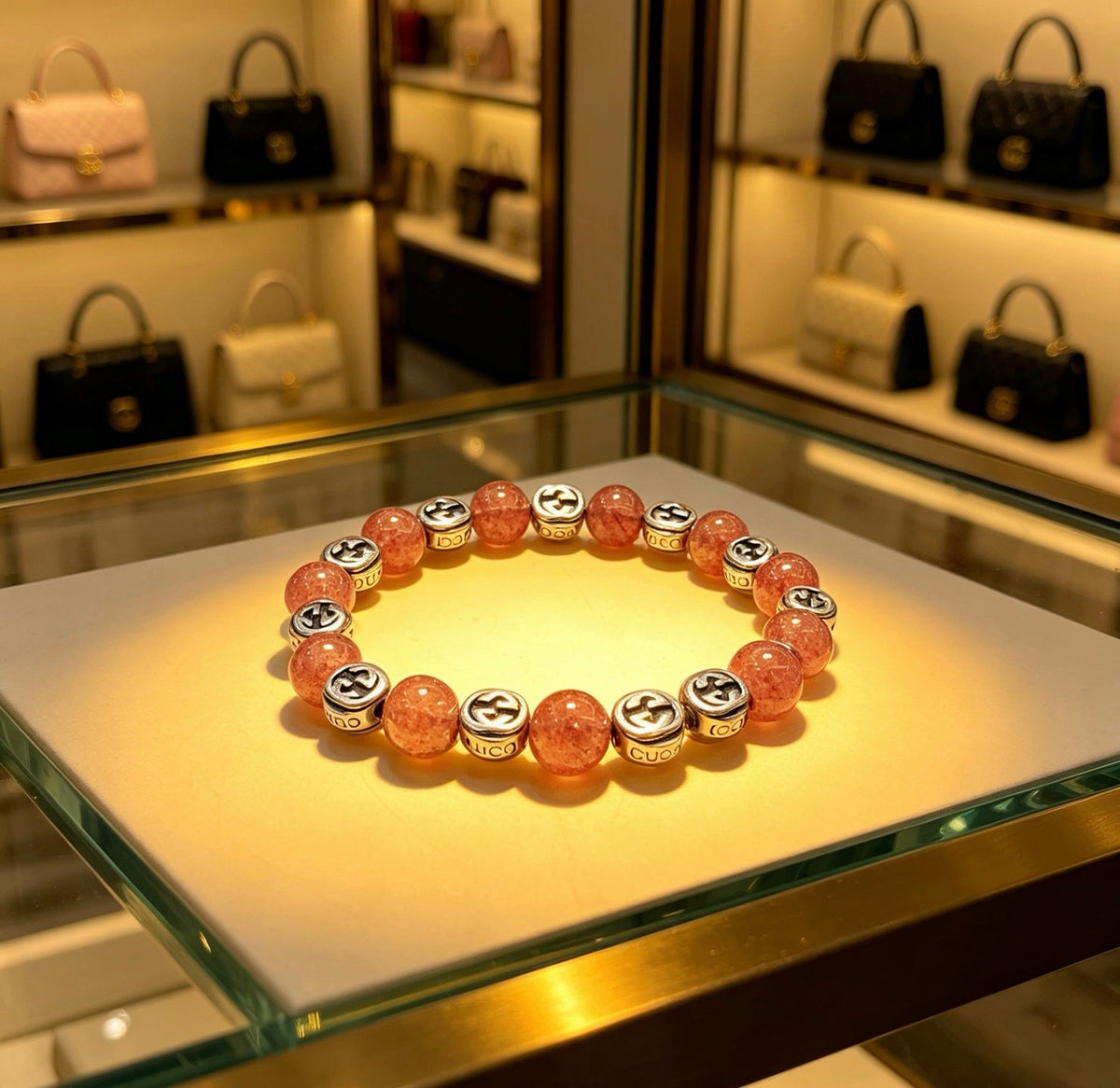 Gucci Anger Forest Black Onyx Crystal Distressed Bracelet – Style 05 - image 2
