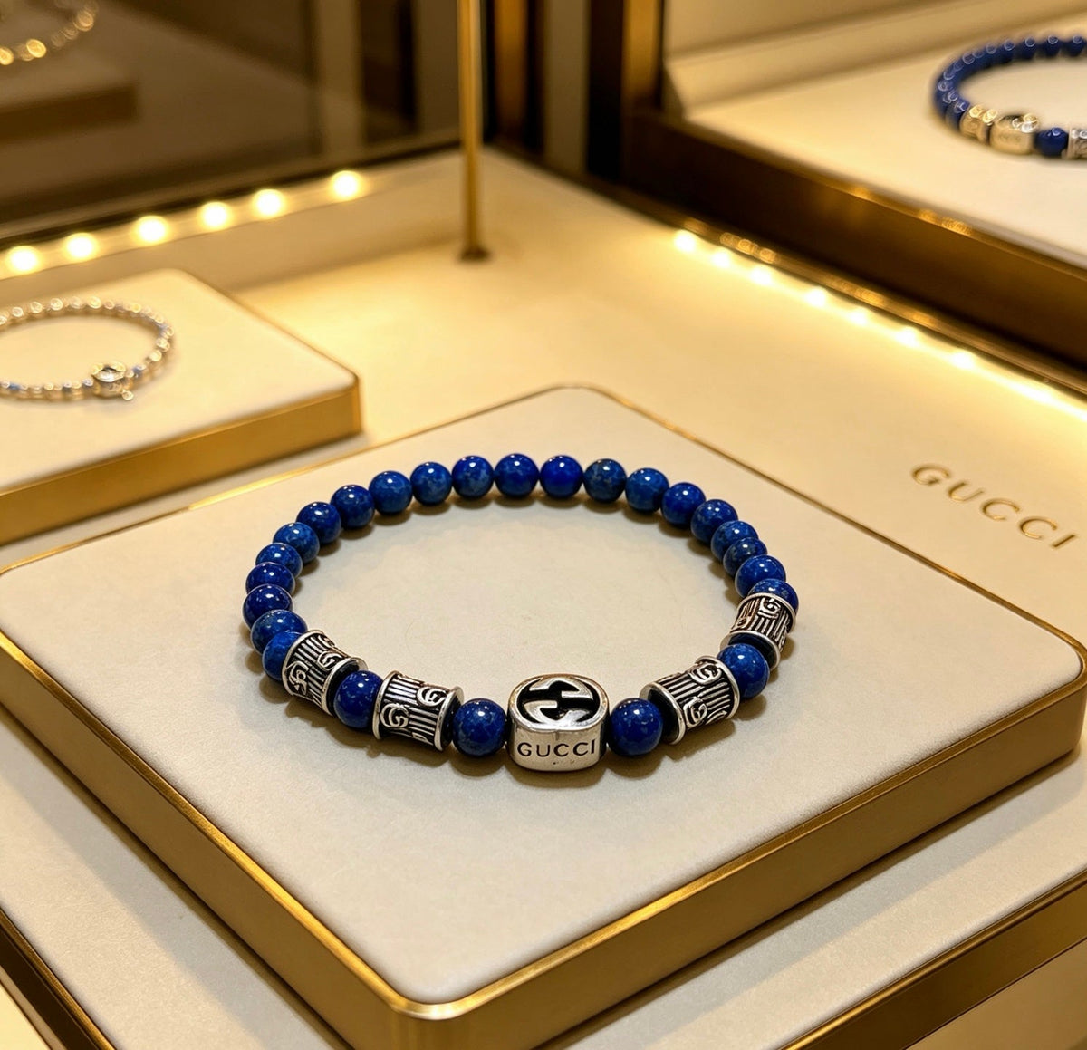 Gucci Anger Forest Crystal Distressed Unisex Bracelet – Style 12 - image 7