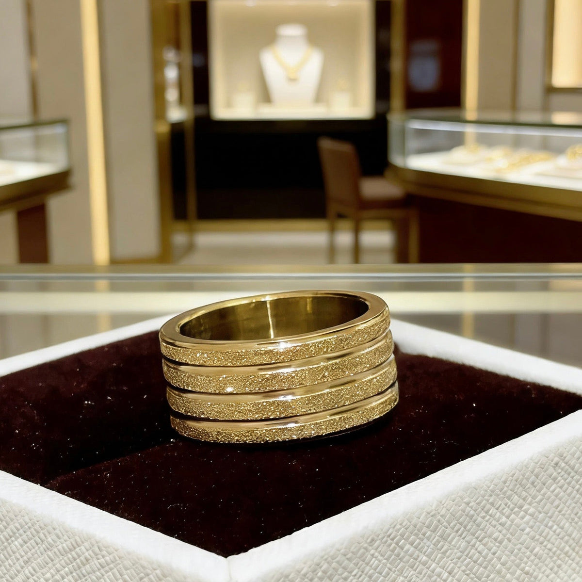 BVLGARI Divas' Dream V-Gold Tone Unisex Ring – Style 09 - image 2