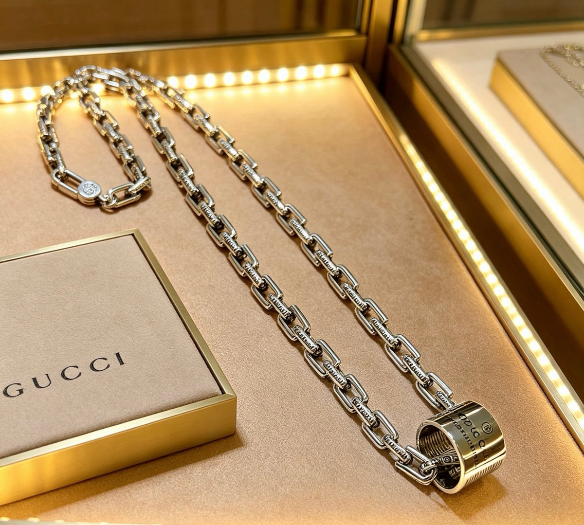 Gucci Anger Forest Chain Distressed Necklace – Style 107 - image 7