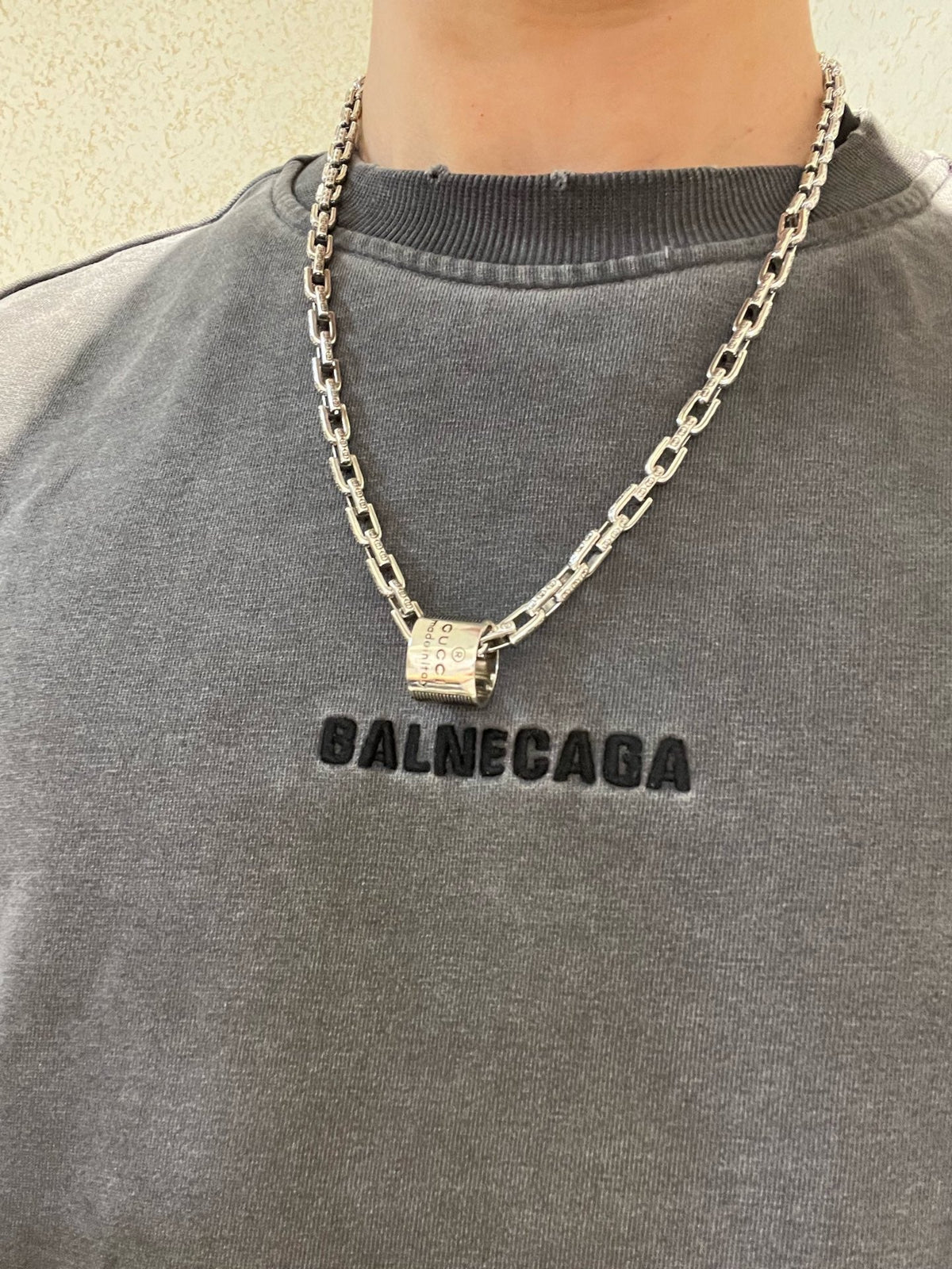 Gucci Anger Forest Chain Distressed Necklace – Style 107 - image 6