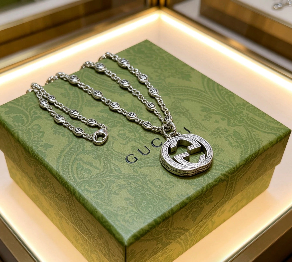 Gucci Anger Forest Chain Distressed Pendant – Style 07 - image 5