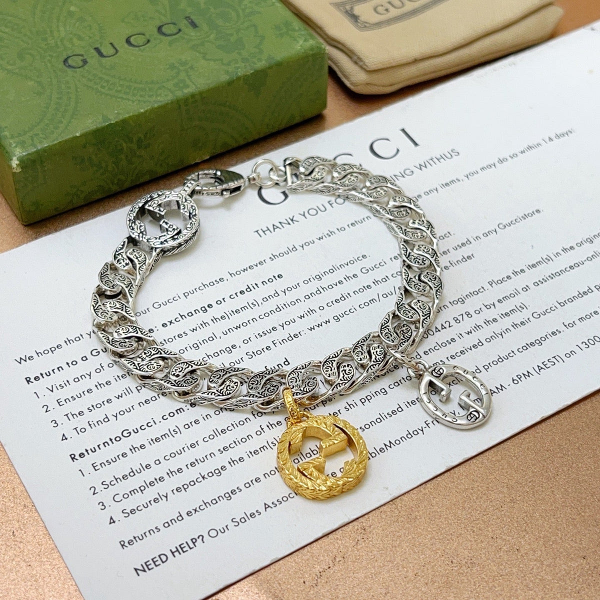 Gucci Unisex Bracelet – Style 72 - image 4