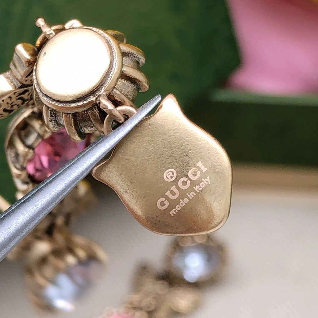 Gucci Floral Sterling Silver Stud Earrings - image 7