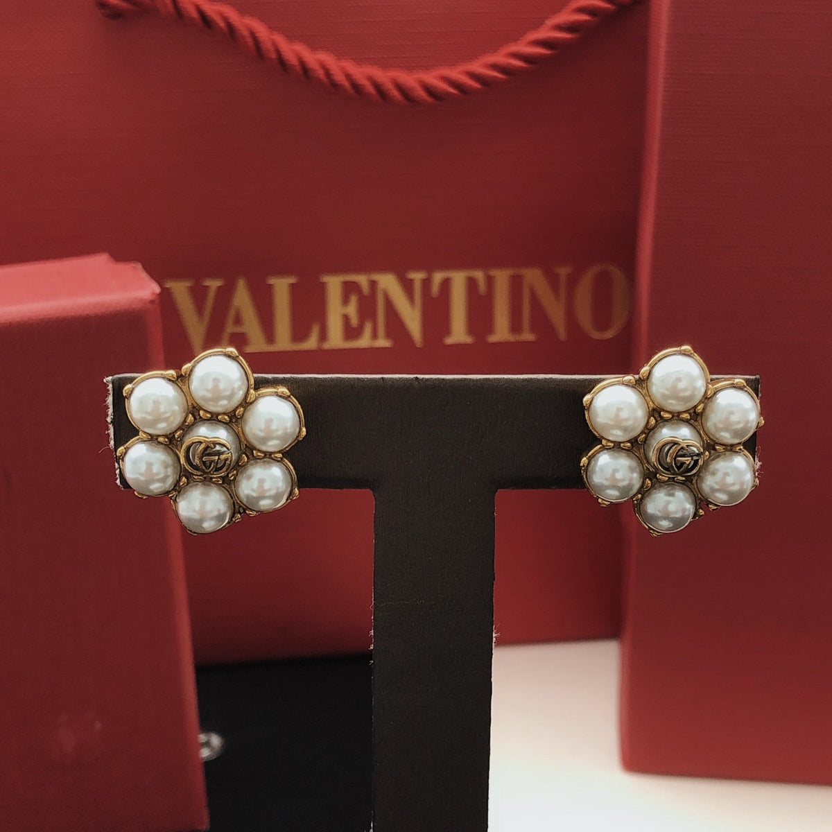 Gucci Floral Gold-Tone Stud Earrings - image 7