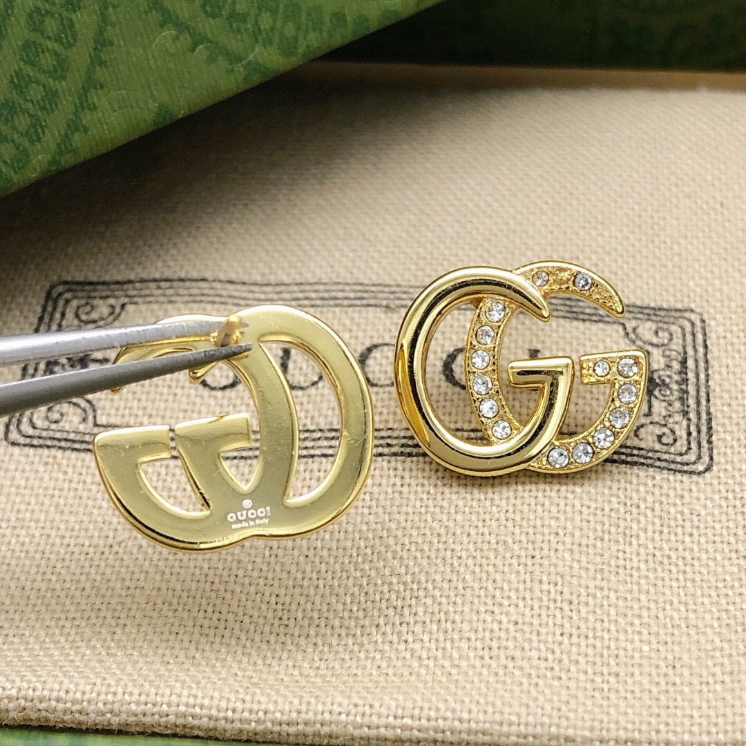 Gucci Double G Crystal Stud Earrings – Style 03 - image 2