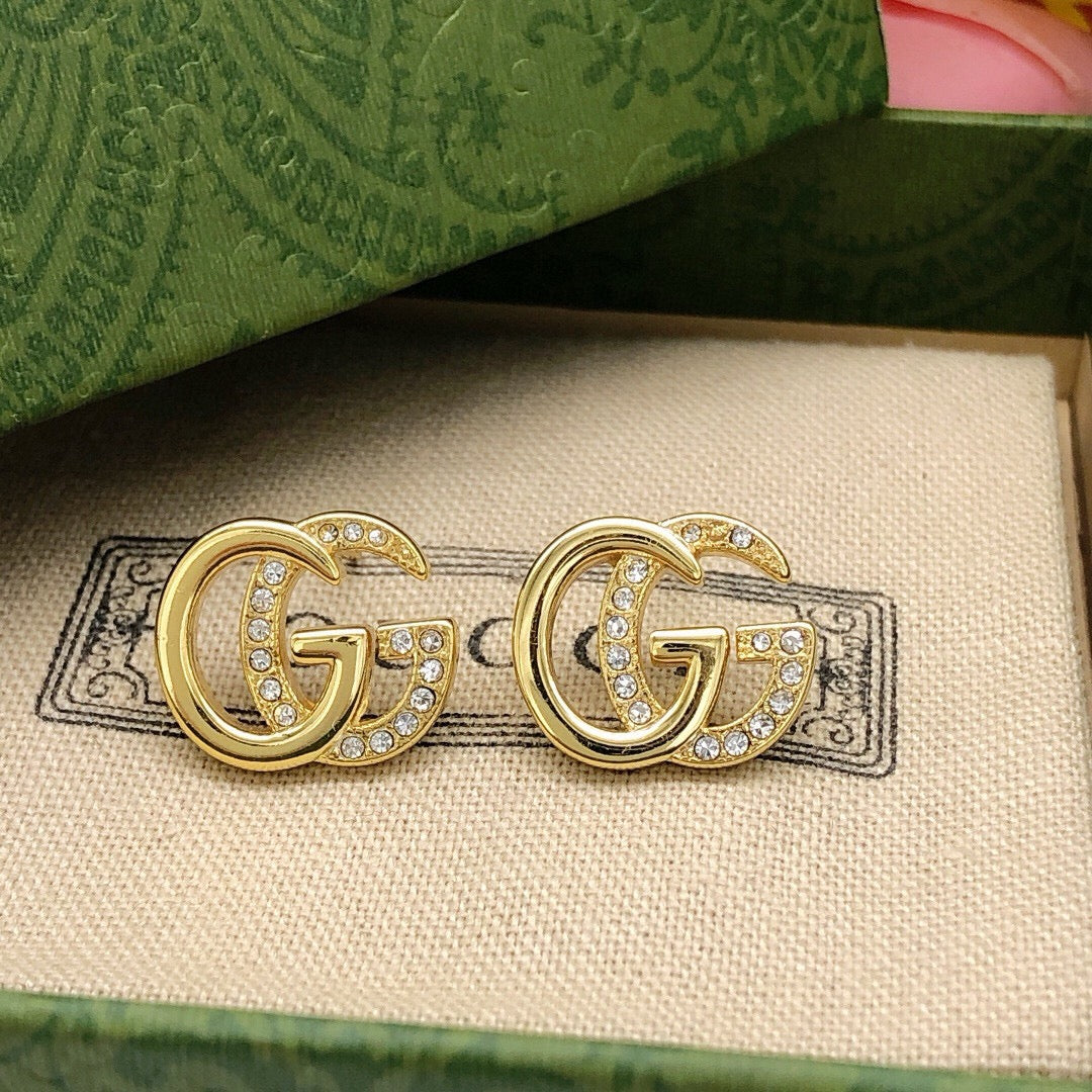 Gucci Double G Crystal Stud Earrings – Style 03 - image 4