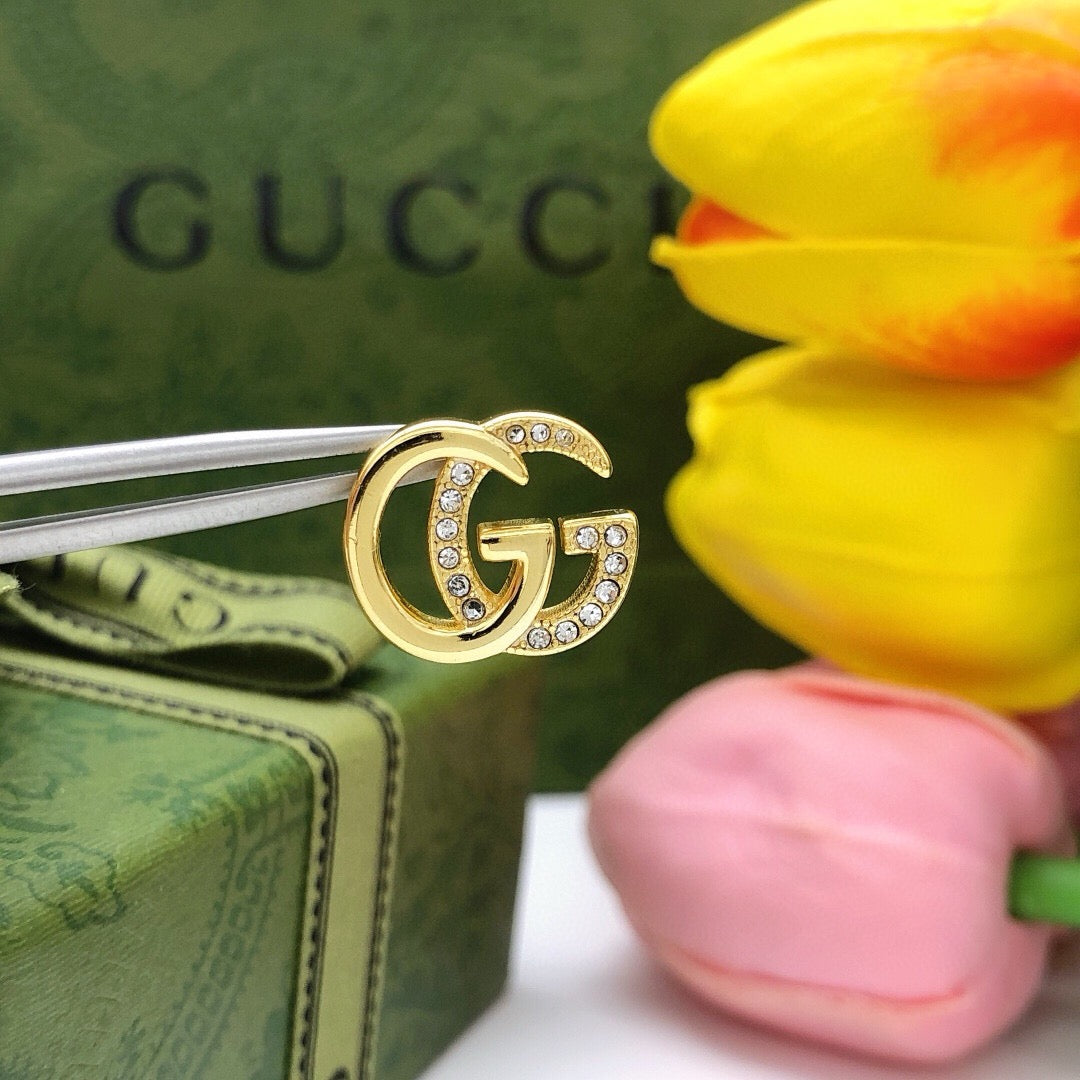 Gucci Double G Crystal Stud Earrings – Style 03 - image 3