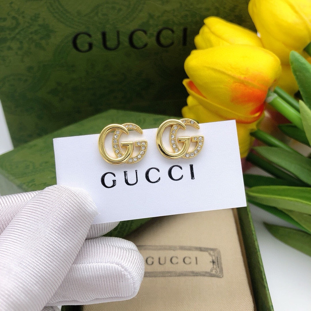 Gucci Double G Crystal Stud Earrings – Style 03 - image 5