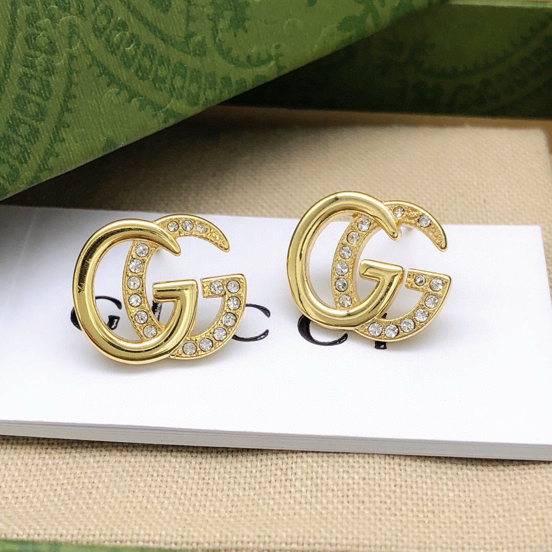 Gucci Double G Crystal Stud Earrings – Style 03 - image 6