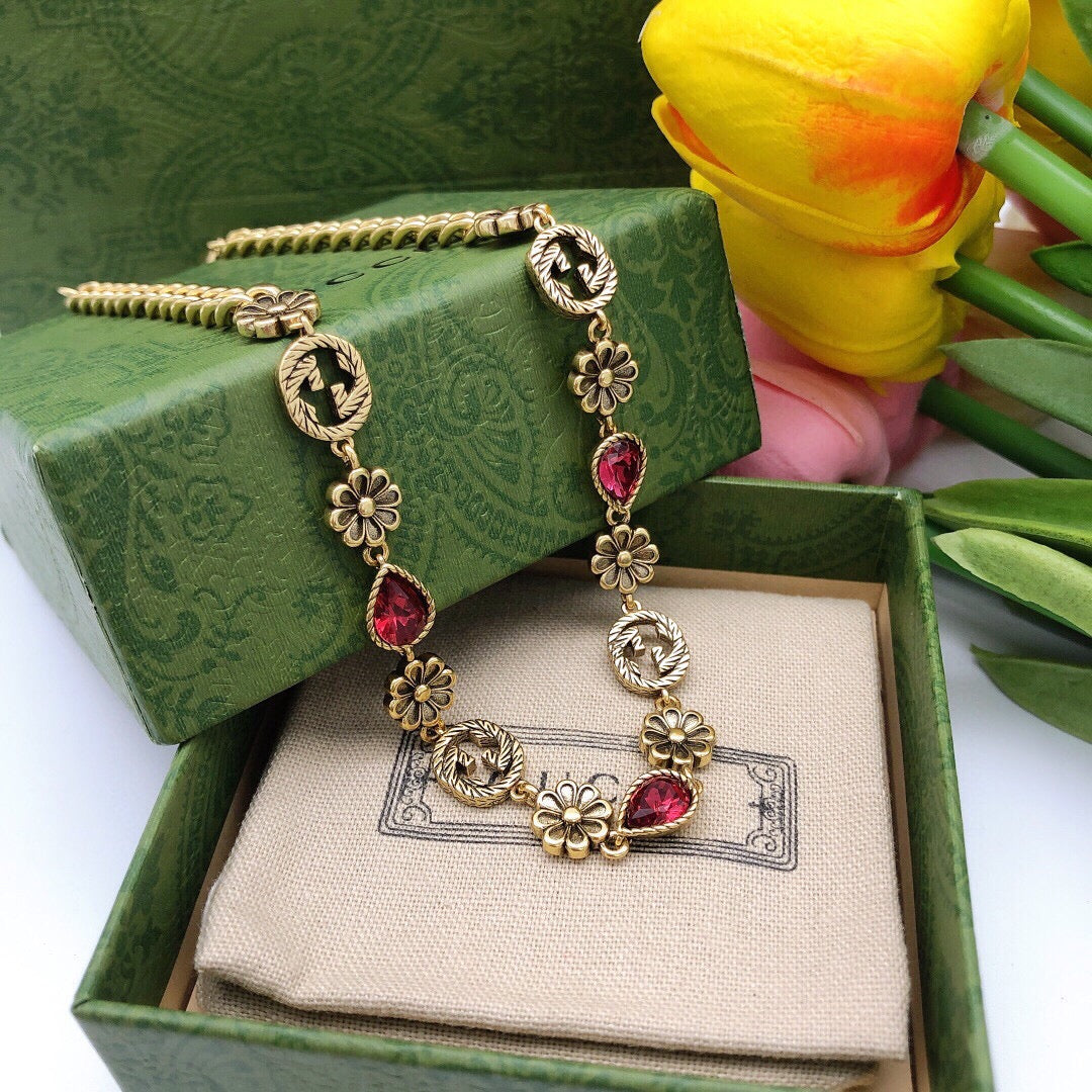 Gucci Double G Floral Necklace – Style 02 - image 4