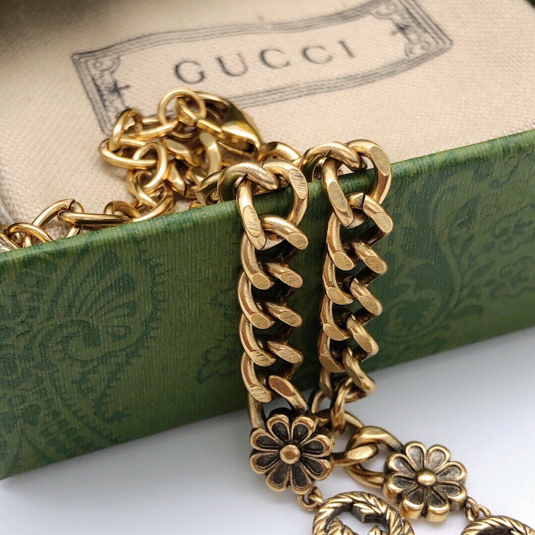 Gucci Double G Floral Necklace – Style 02 - image 5