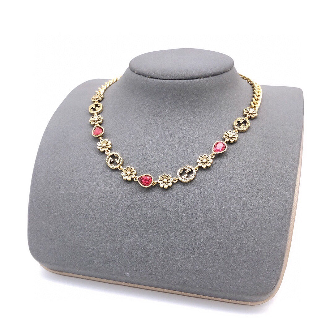 Gucci Double G Floral Necklace – Style 02 - image 6