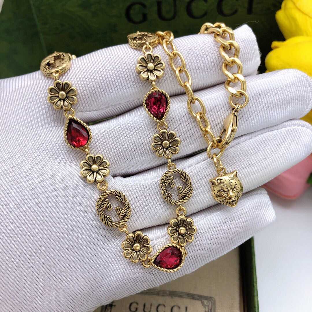 Gucci Double G Floral Necklace – Style 02 - image 3
