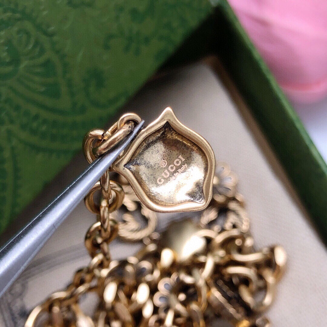 Gucci Double G Floral Necklace – Style 02 - image 7