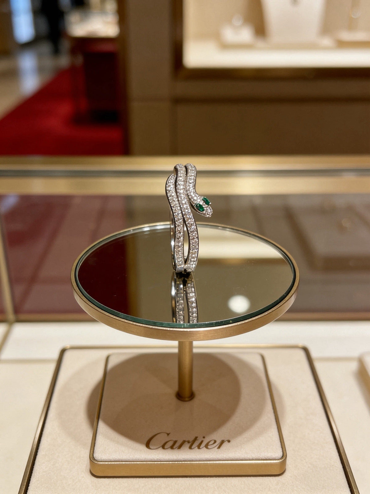 Cartier Style 241 gold-tone signature motif bracelet view 6