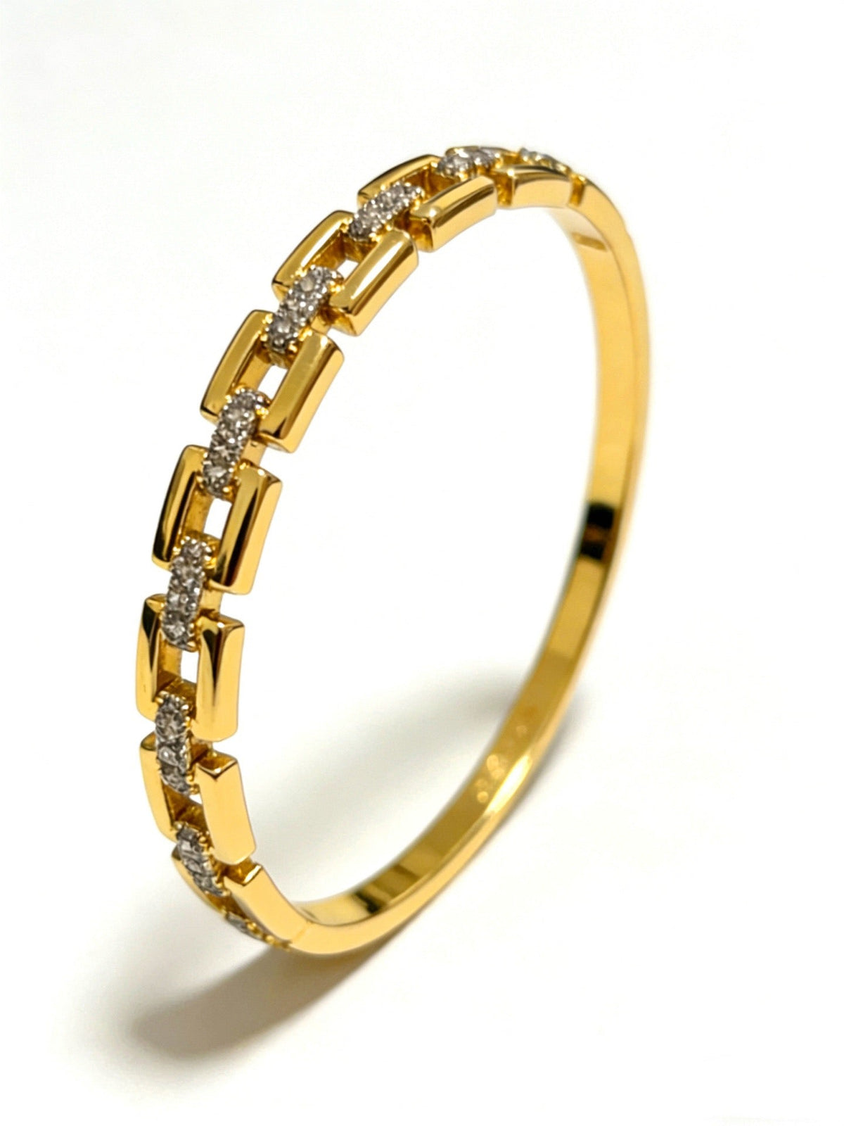 Cartier Style 240 Gold-Tone Signature-Motif Bracelet Bracelets