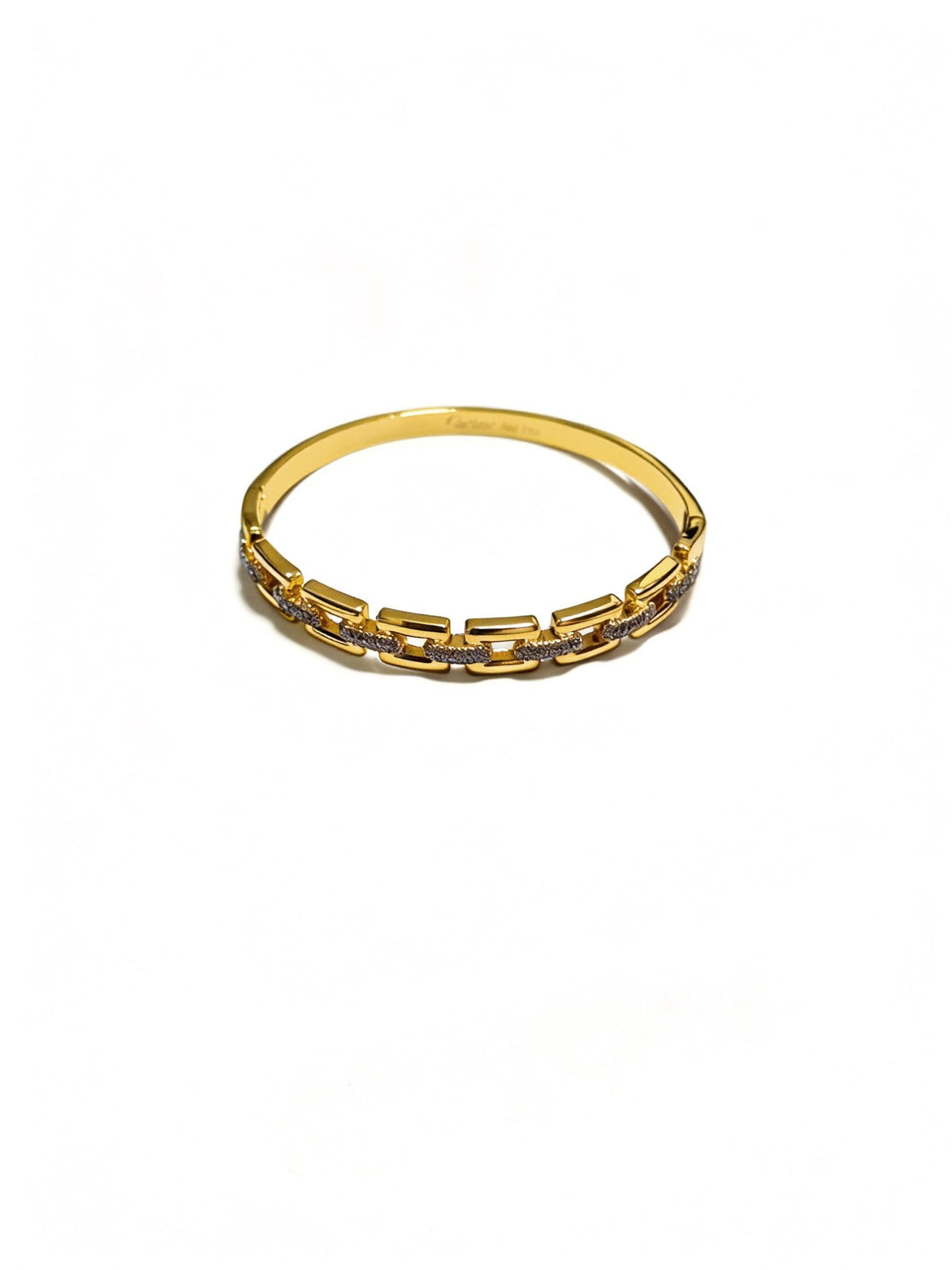 Cartier Style 240 gold-tone signature motif bracelet view 3
