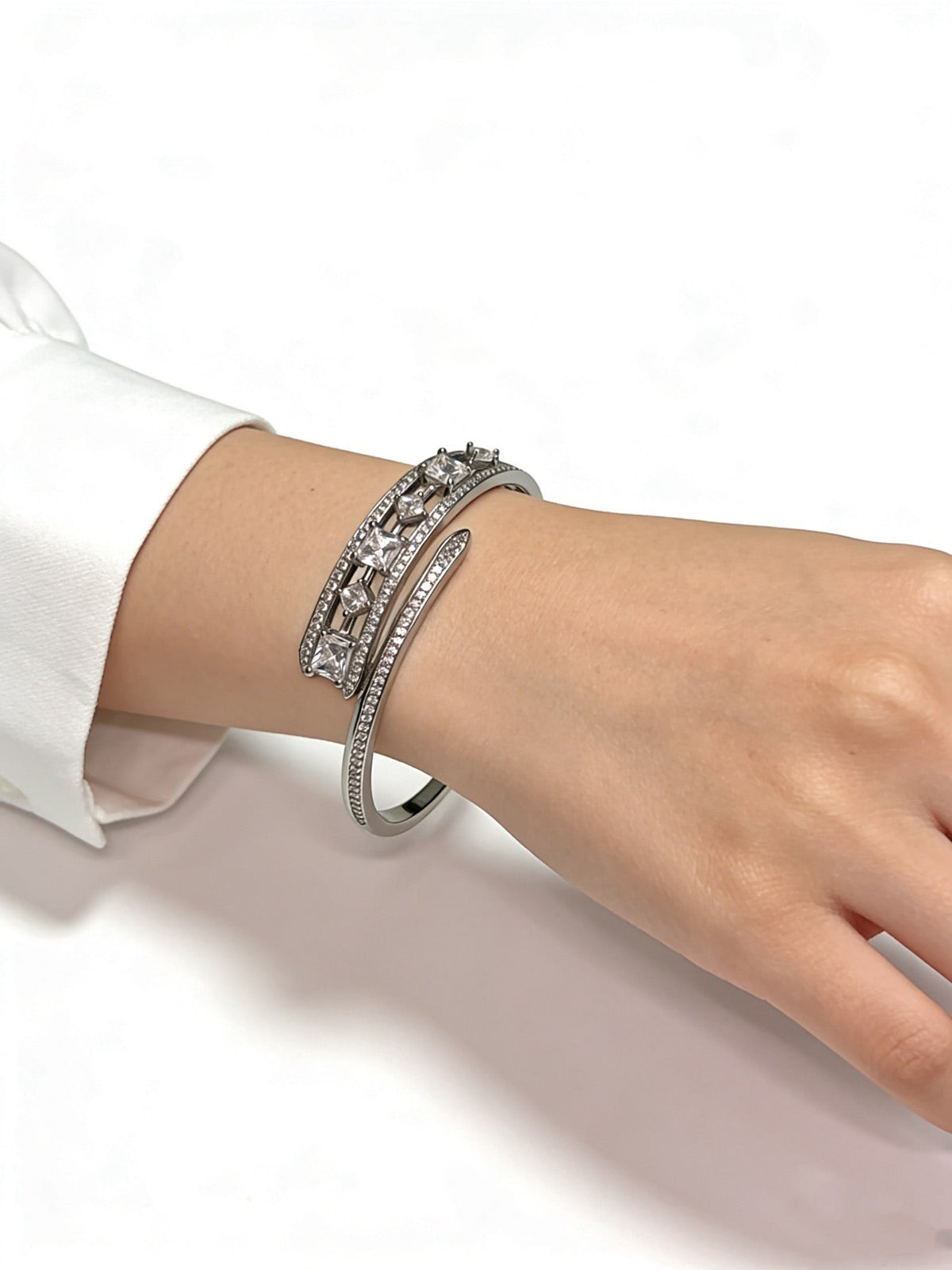 Cartier Style 237 gold-tone signature motif bracelet view 4