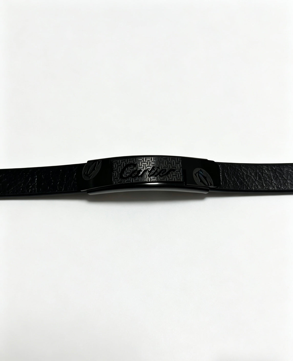 Cartier Style 228 gold-tone leather strap bracelet view 2