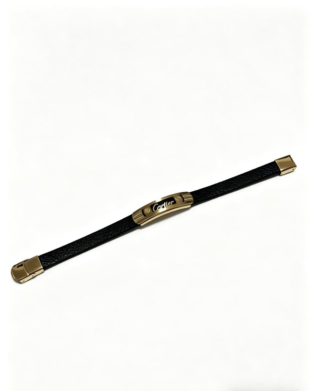Cartier Style 226 Gold-Tone Leather-Strap Bracelet Bracelets