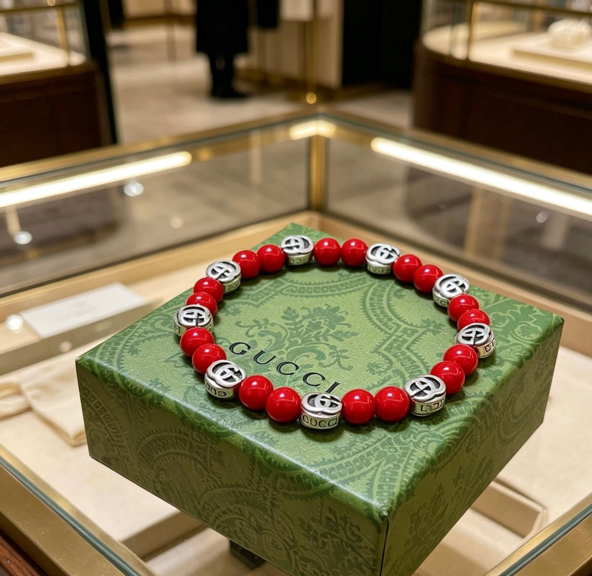Gucci Anger Forest Crystal Distressed Unisex Bracelet – Style 07 - image 2