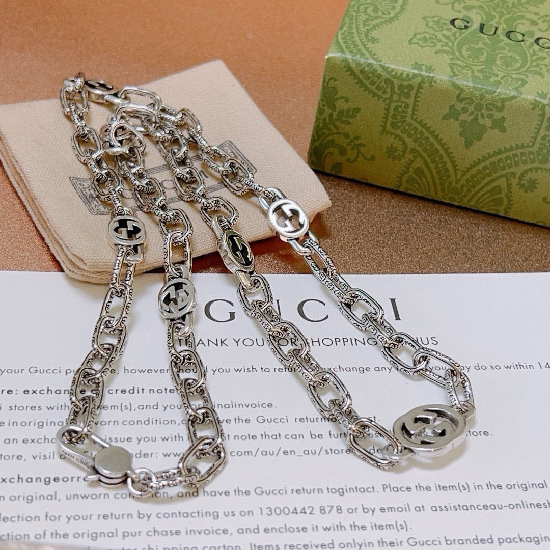 Gucci Anger Forest Chain Distressed Necklace – Style 106 - image 5