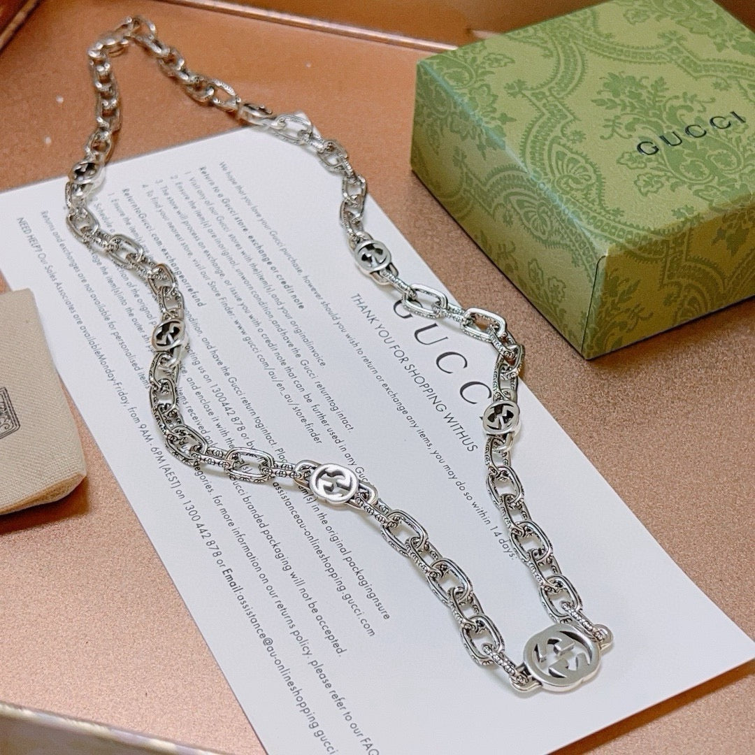 Gucci Anger Forest Chain Distressed Necklace – Style 55 - image 8
