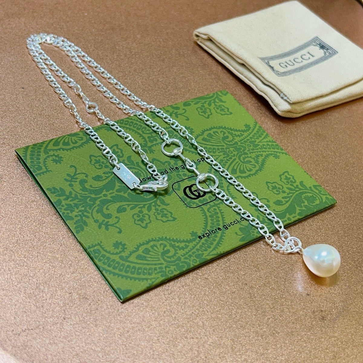 Gucci Anger Forest Chain Distressed Necklace – Style 117 - image 8