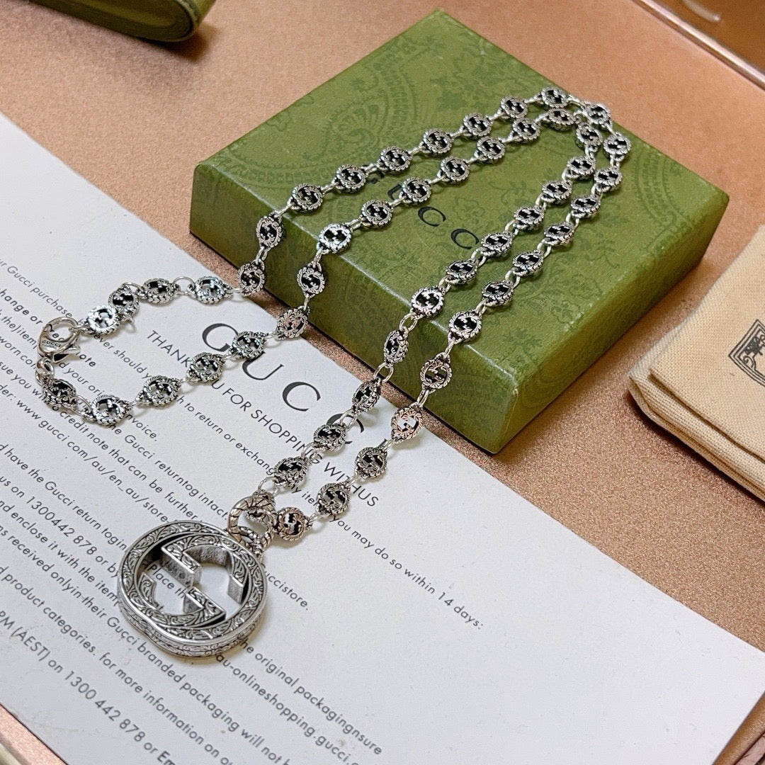 Gucci Anger Forest Chain Distressed Vintage-Inspired Necklace – Style 19 - image 8