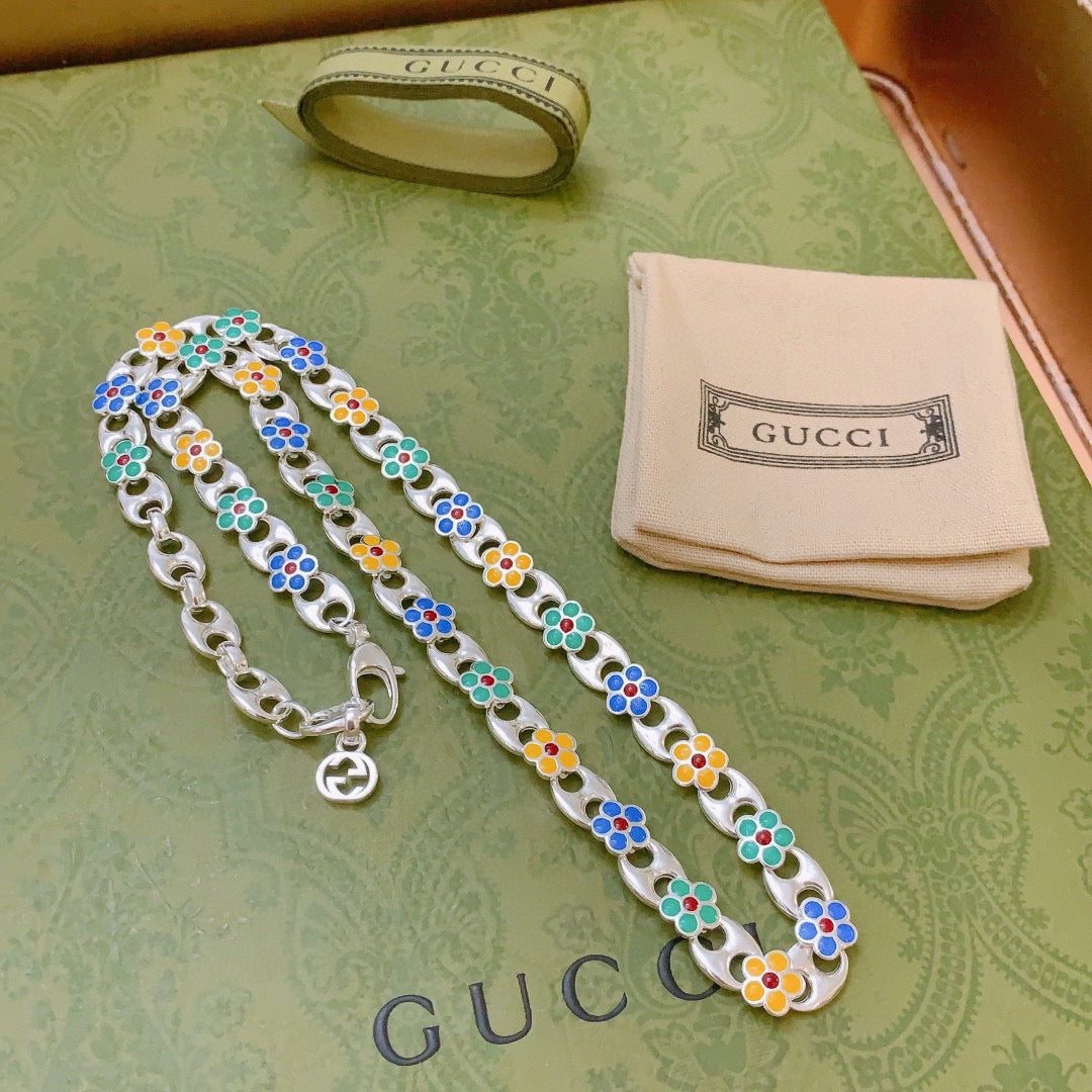 Gucci Anger Forest Chain Distressed Necklace – Style 52 - image 9