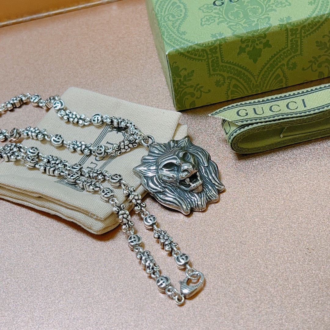 Gucci Anger Forest Chain Distressed Vintage-Inspired Necklace – Style 54 - image 5